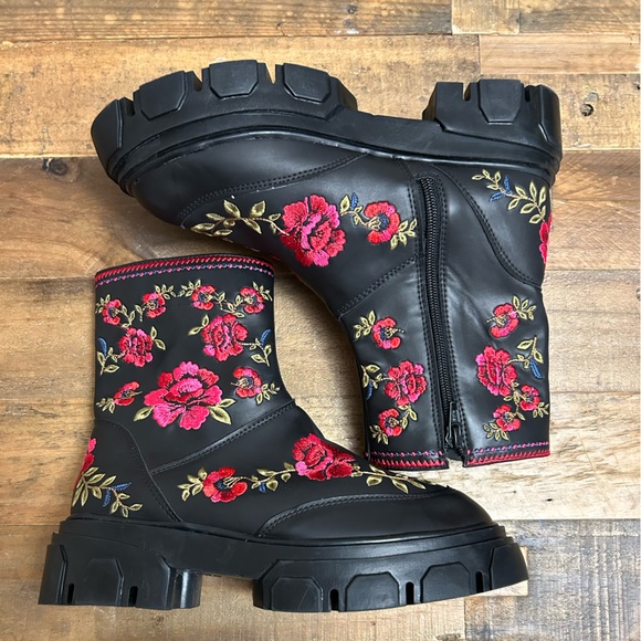 NWOT FARMRIO Boho Mid Boots - Picture 5 of 11